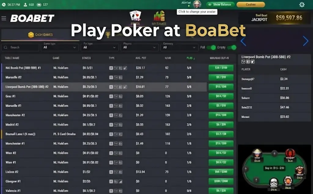 Boabet Poker Tables