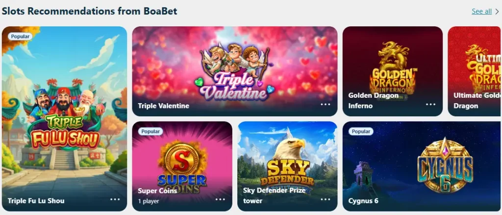 BoaBet Casino Slots